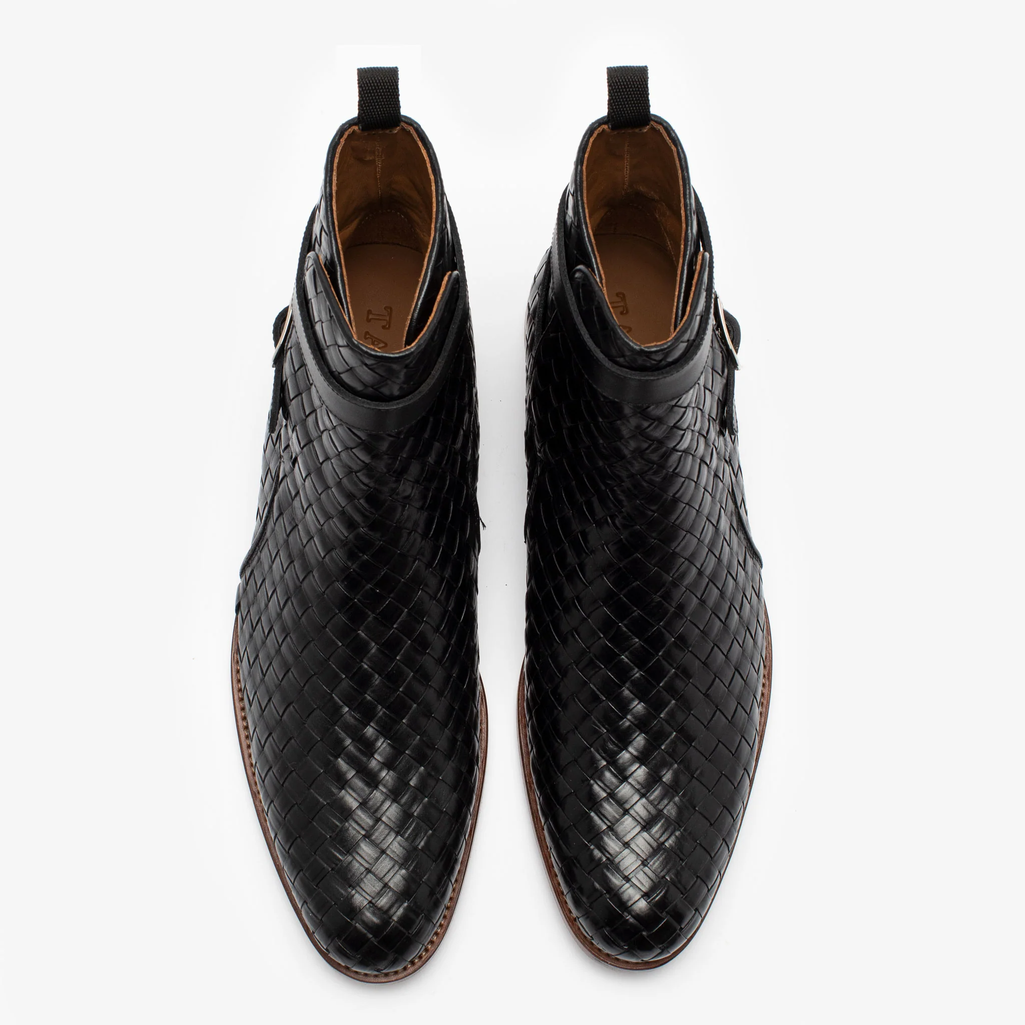 The Dylan Jodhpur Boot in Black Woven - Image 3