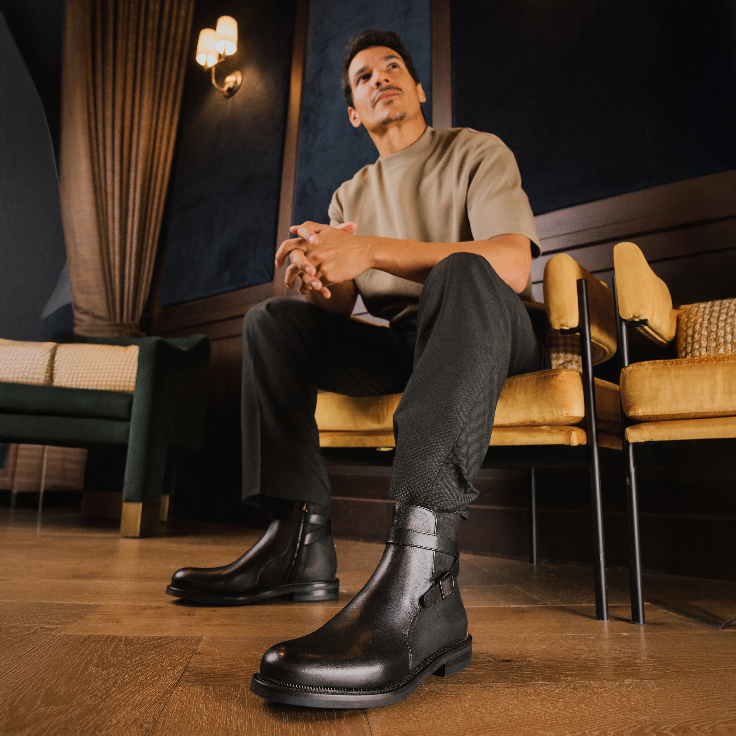The Dylan Jodhpur Boot in Black - Image 2