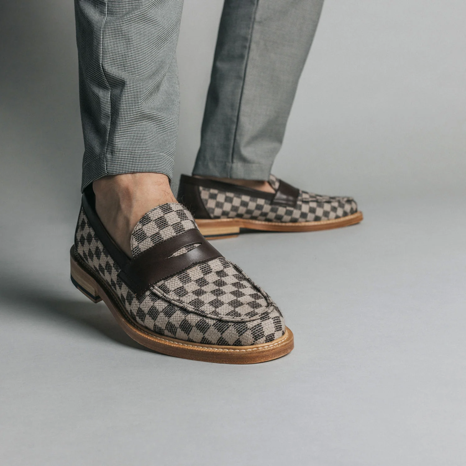 The Fitz Loafer in Brown Check - Image 7