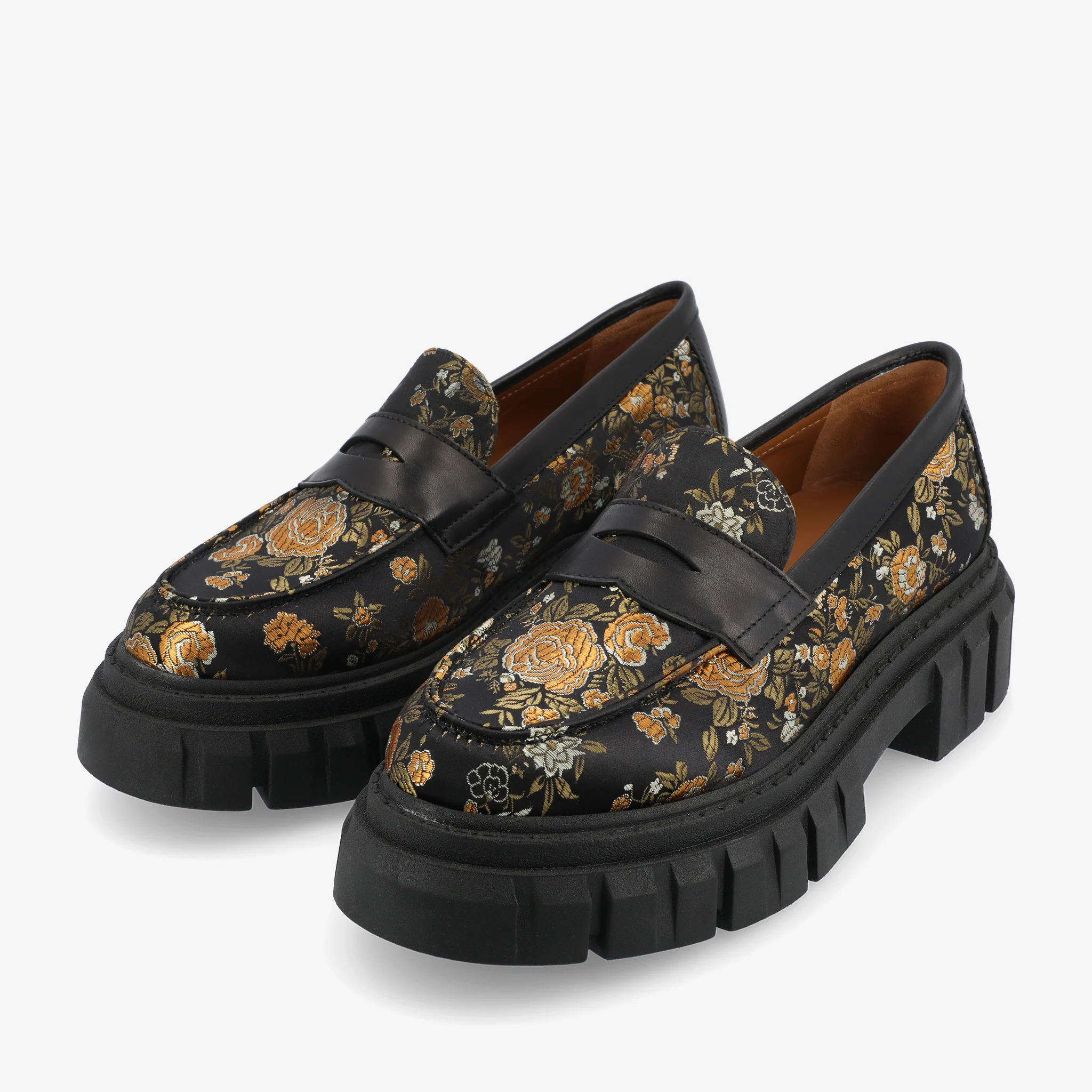 The Flora Women's Loafer in Eden Noir - Image 2