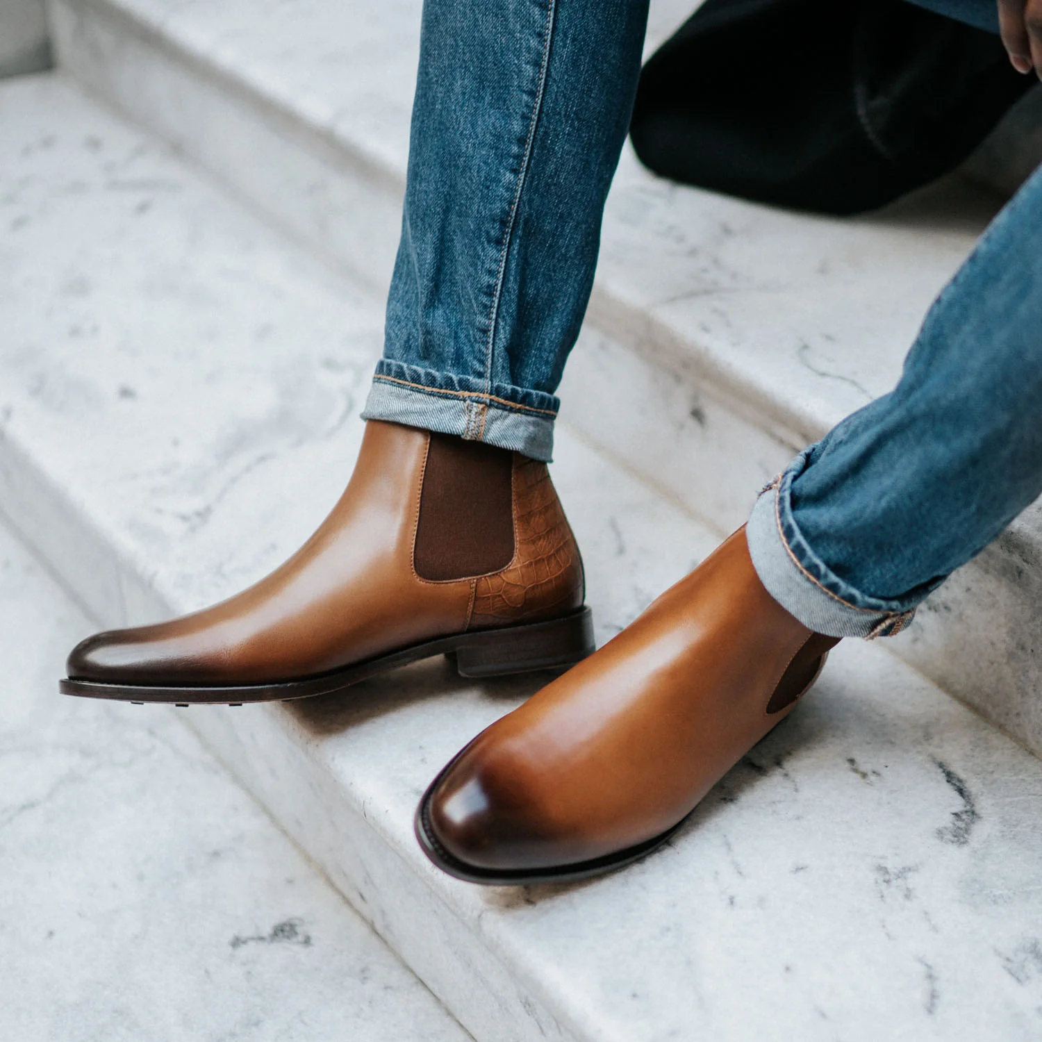 The Hiro Chelsea Boot in Honey - Image 3