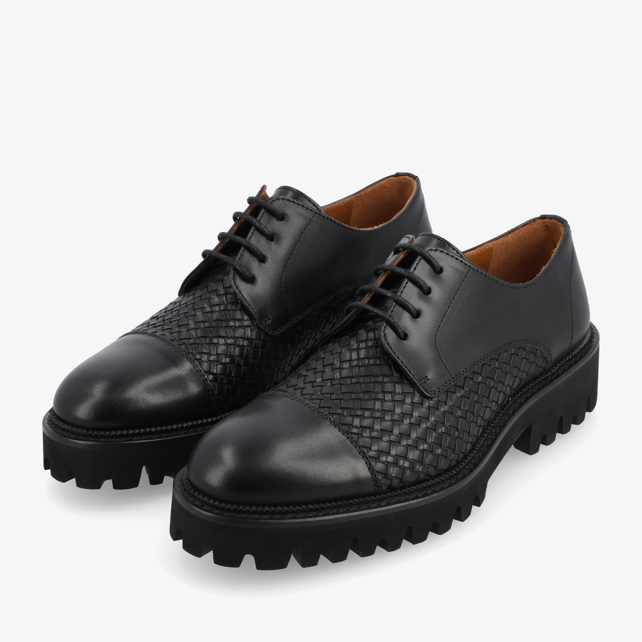 The Lucia Women's Shoe in Black Woven - Image 3