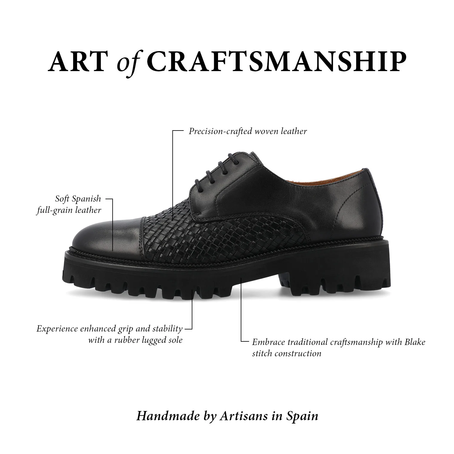 The Lucia Women's Shoe in Black Woven - Image 7