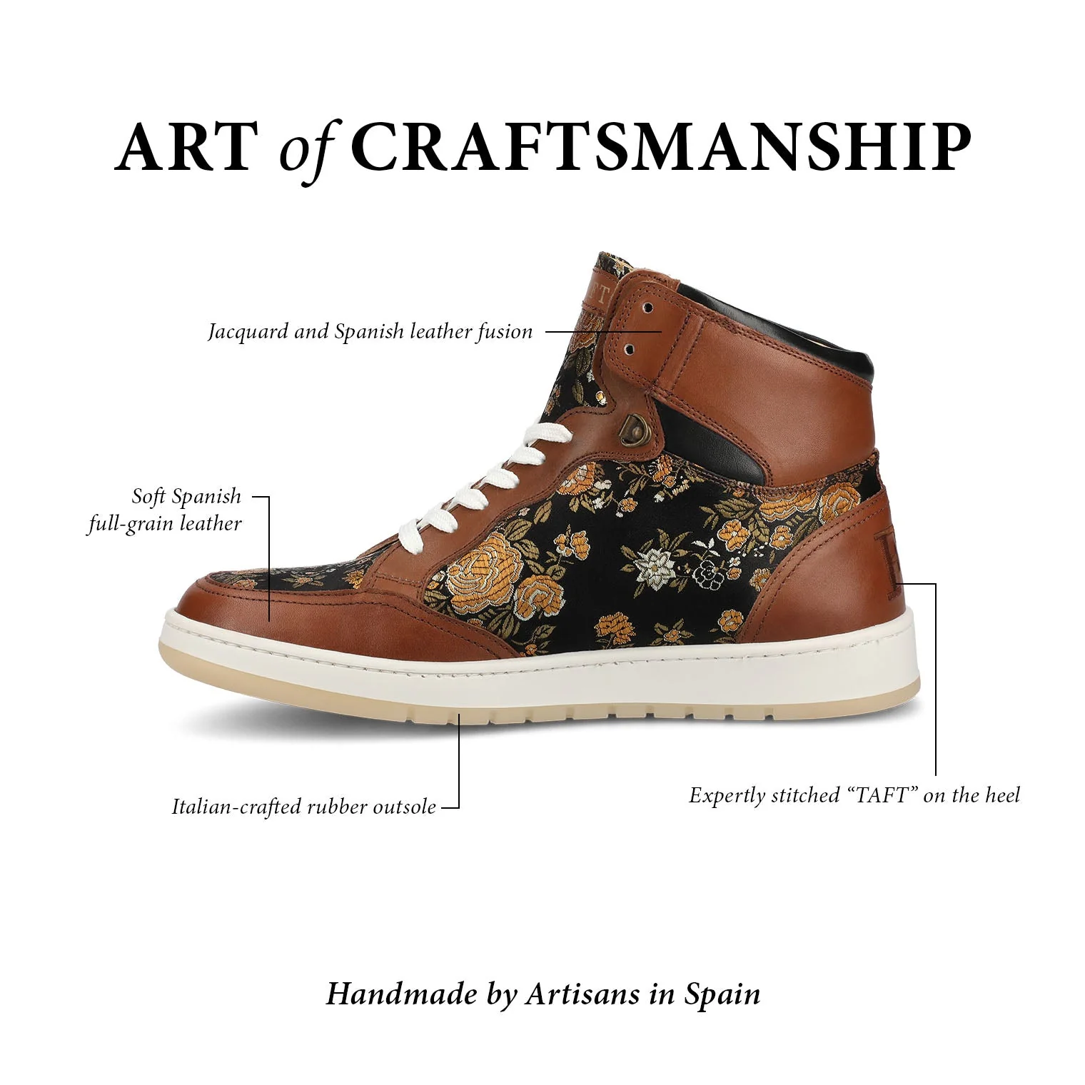 The Rapido High-top Sneaker in Eden Cognac - Image 7