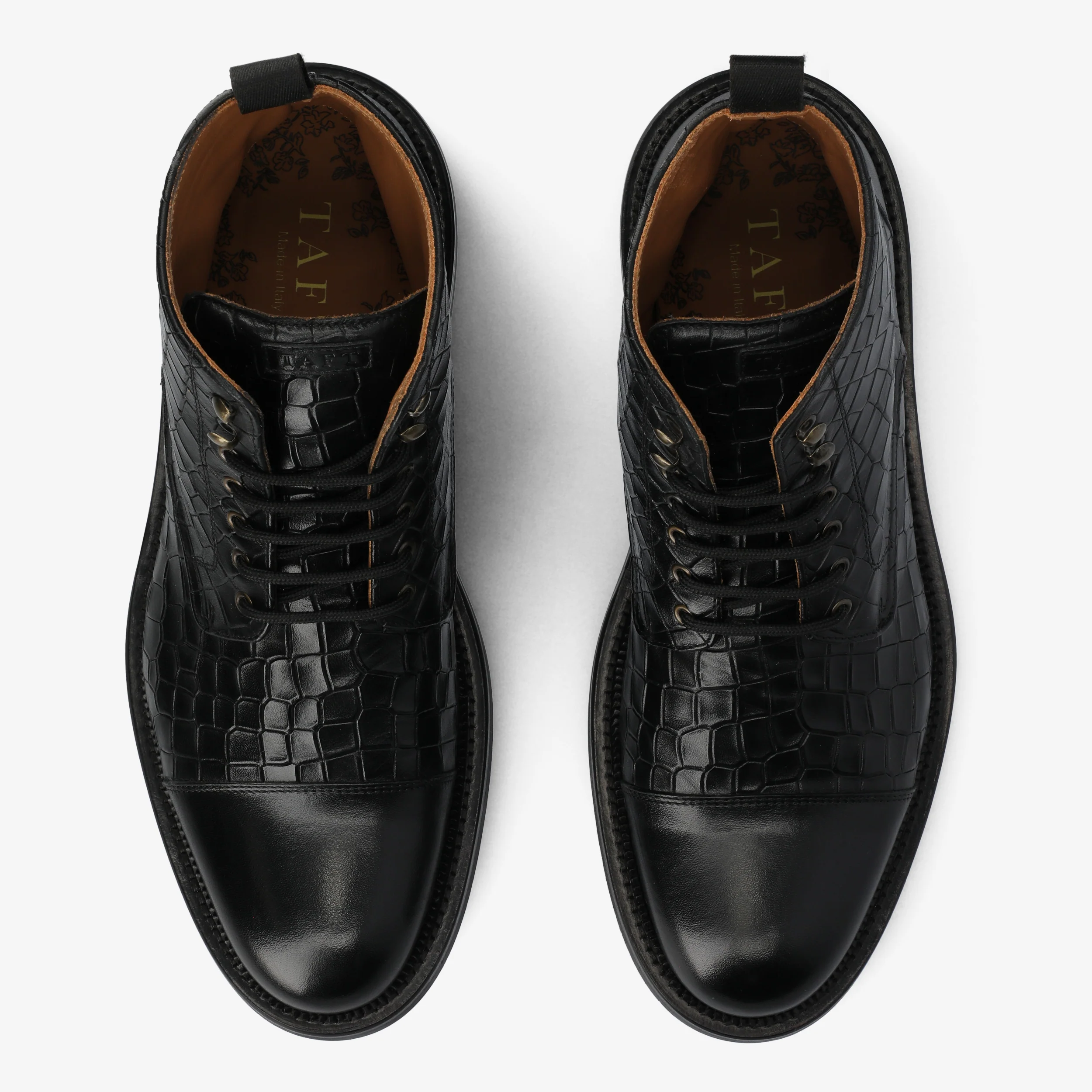 The Rome Boot in Black Croco - Image 5