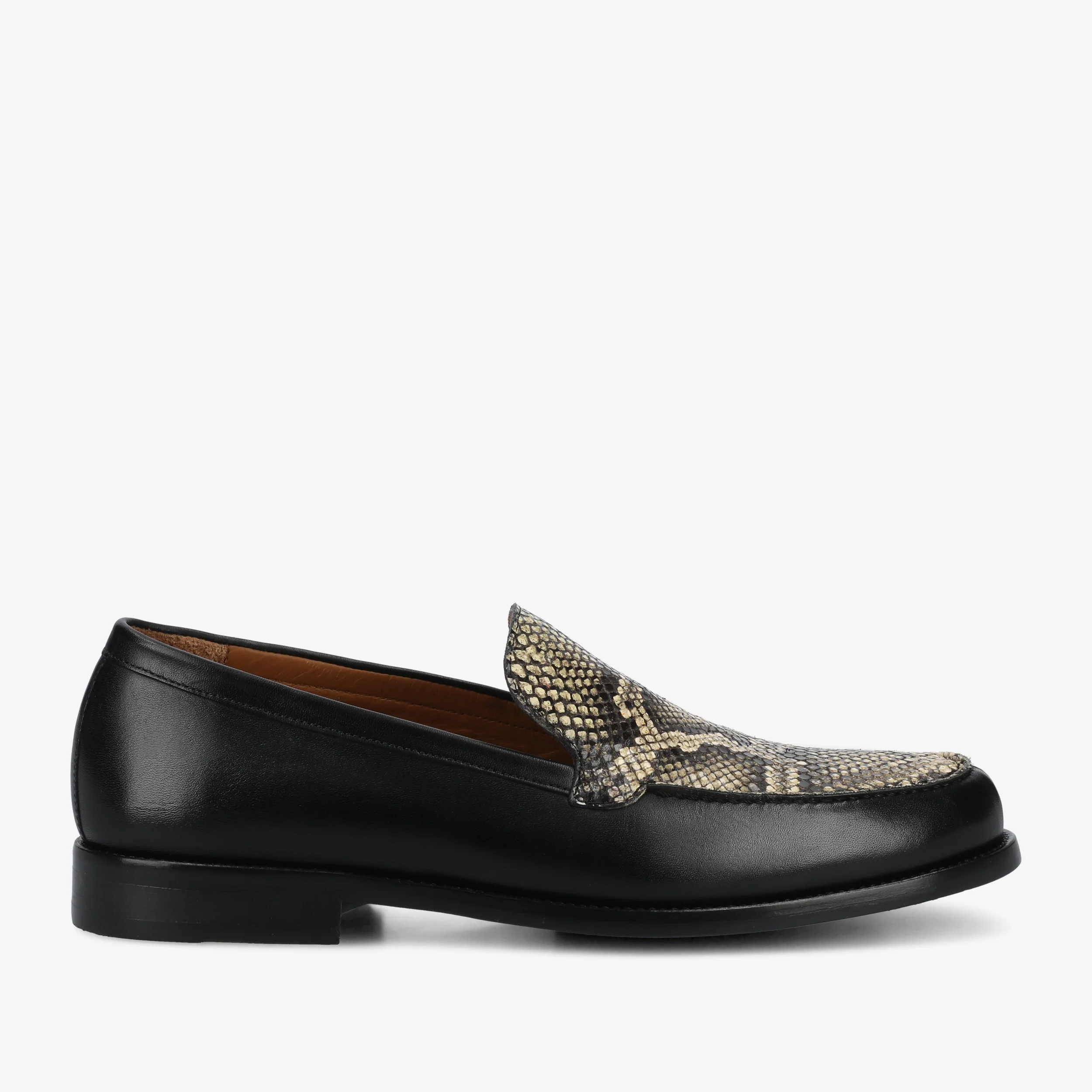 The Sterling Penny Loafer in Serpente